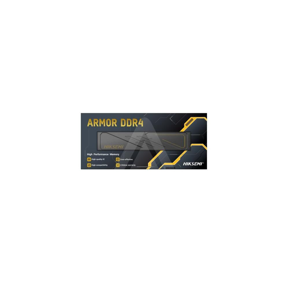 Memoria RAM DDR4 3200 HIKSEMI Armor 8GB en color negro - Alto rendimiento y compatibilidad garantiz
