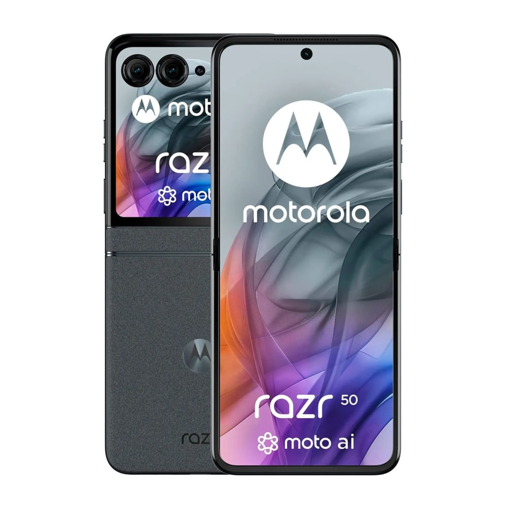 Motorola Moto Razr 50 - Smartphone Android - Pantalla táctil gris - Diseño elegante y compacto