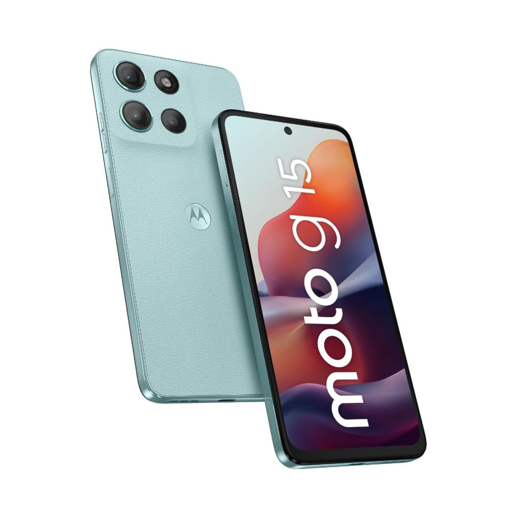 Motorola G15 Celeste Smartphone 4GB RAM, 512GB Almacenamiento, Potente y Elegante