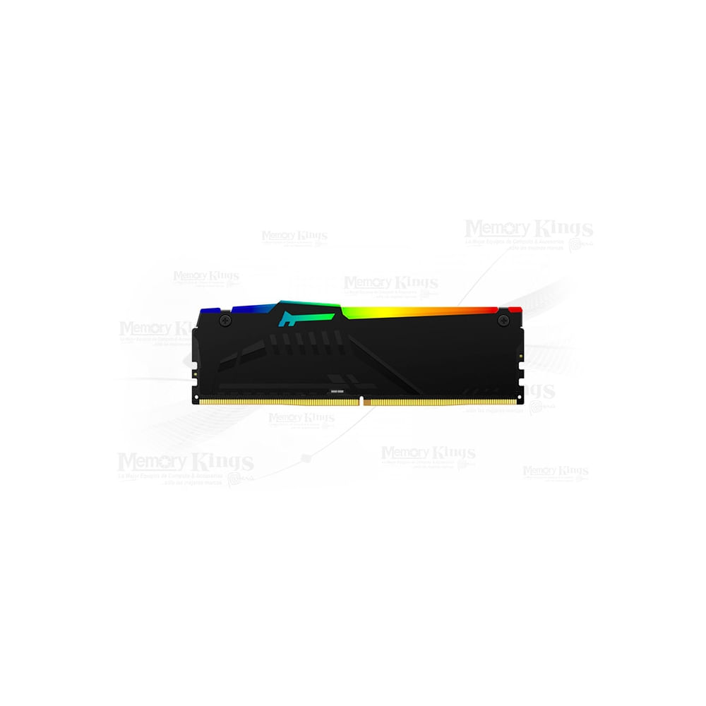 Memoria RAM Kingston Fury Beast 8GB DDR5 5200MHz RGB con XMP 3.0 - Rendimiento optimizado
