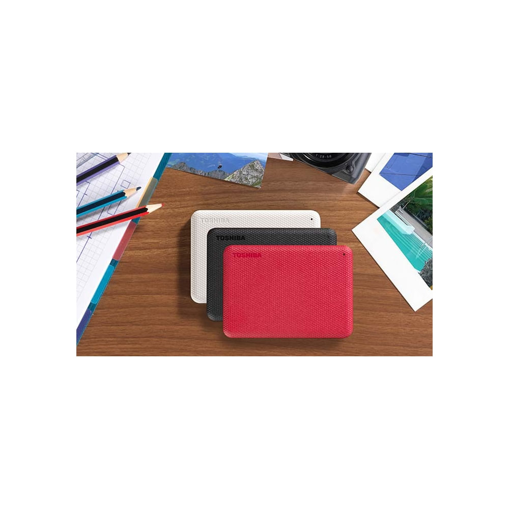 Disco duro portátil Toshiba Canvio Advance 4TB blanco, USB 3.0 - Almacenamiento rápido y confiable