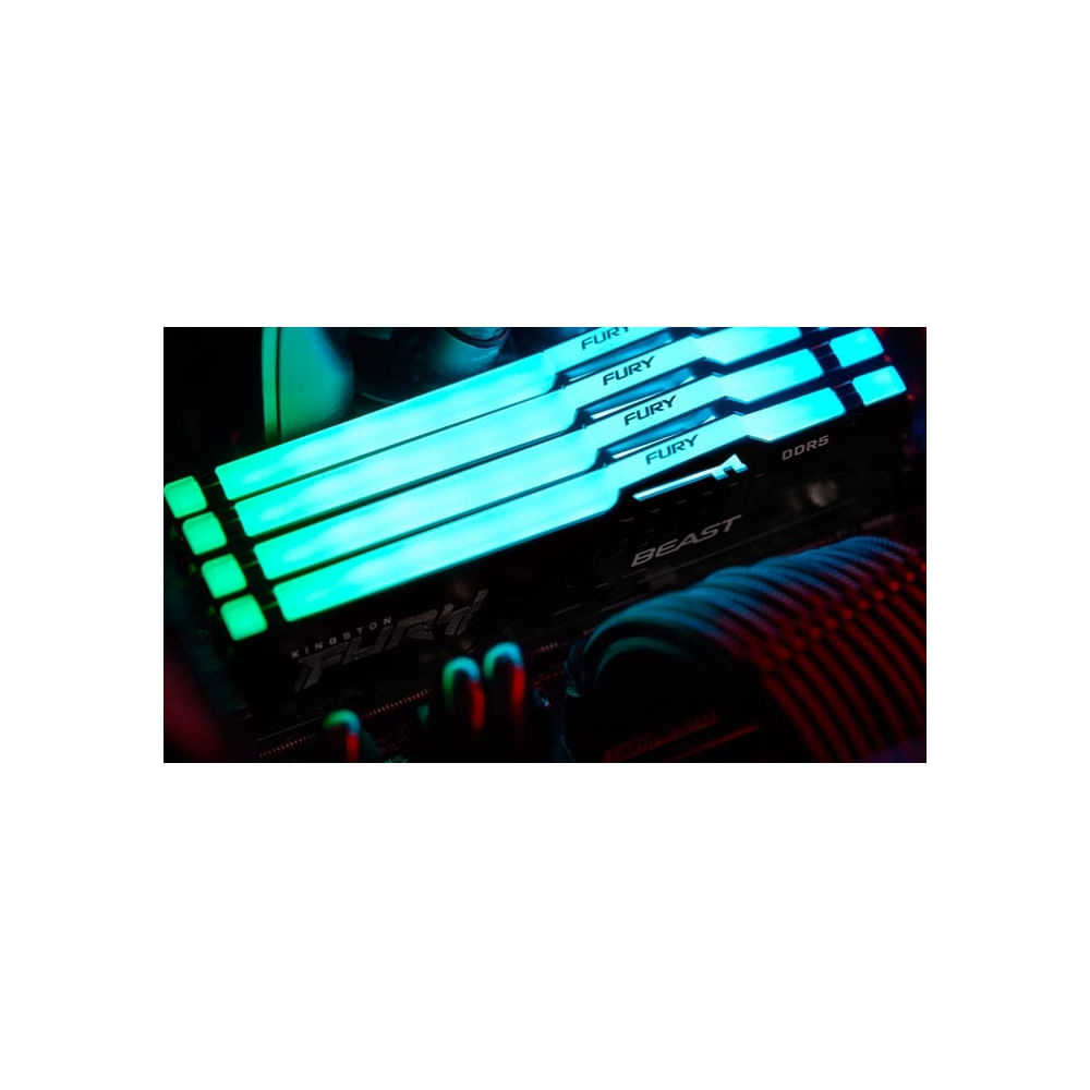 Memoria Kingston Fury Beast 32GB DDR5 5200MHz CL40 para PC - Alto rendimiento y eficiencia energéti