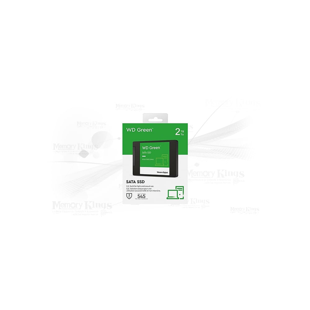 Disco Duro SSD Western Digital Green 2TB, SATA 6Gb/s, 2.5"", 7mm - Rápido y Eficiente