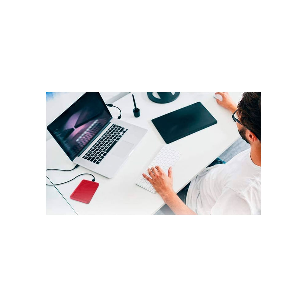 Disco duro portátil Toshiba Canvio Advance 2TB rojo USB 3.0 - Almacenamiento externo rápido y compa