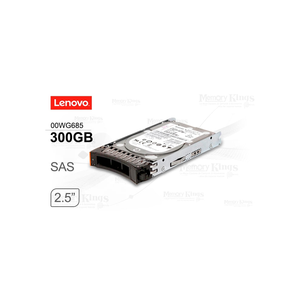 Disco duro Lenovo 2.5"" SAS de 300GB 10K RPM - Alta velocidad y fiabilidad para tu sistema