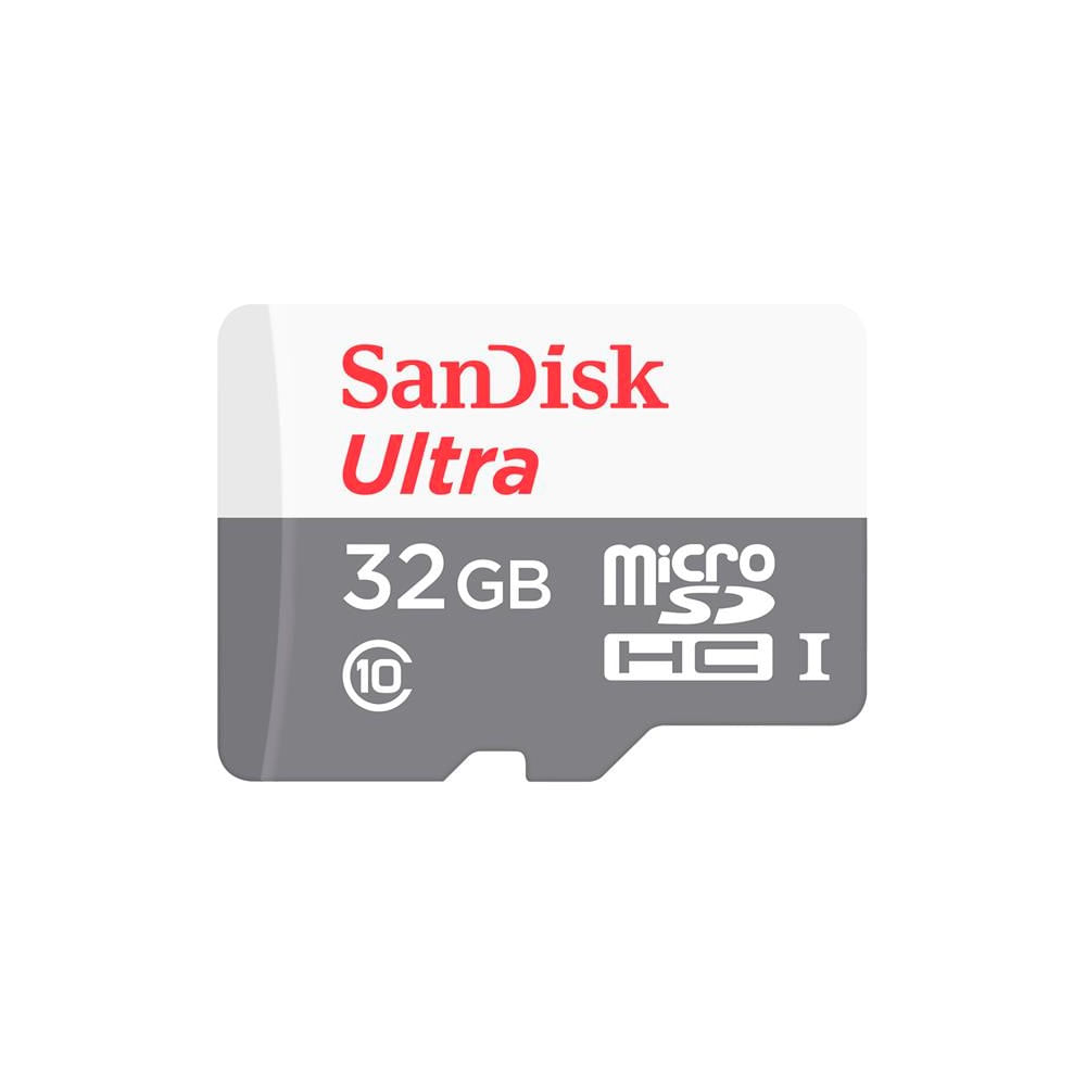Tarjeta de memoria SanDisk Ultra 32GB microSDHC UHS-I Class 10 con adaptador SD incluido