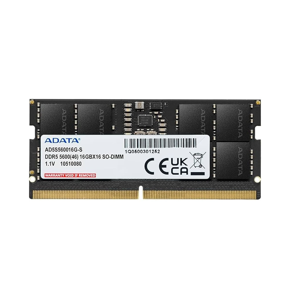 RAM Adata DDR5 de 16GB para portátil - 5600MHz - SoDIMM CL46 - Alta velocidad y alta eficiencia