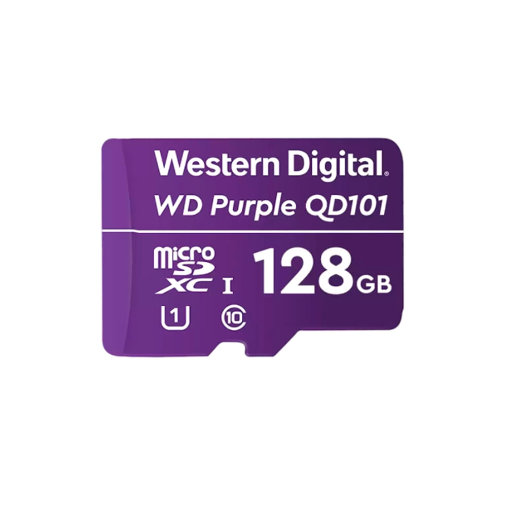 Memoria Flash microSD WD Purple 128GB - Ideal para cámaras de videovigilancia y grabación continua