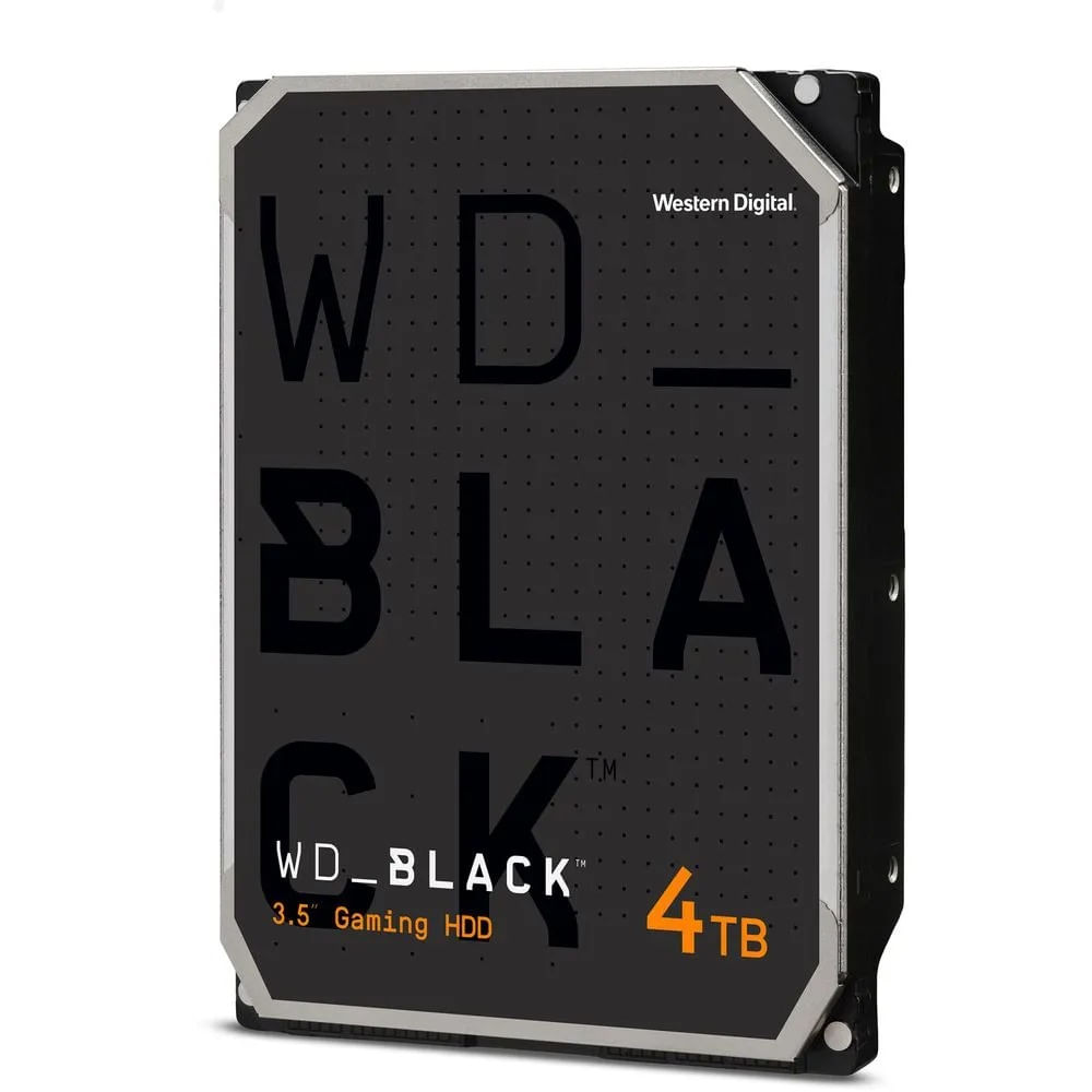 Disco duro externo WD Black de 4TB, 7200rpm y 256MB, alto rendimiento para gamers y profesionales