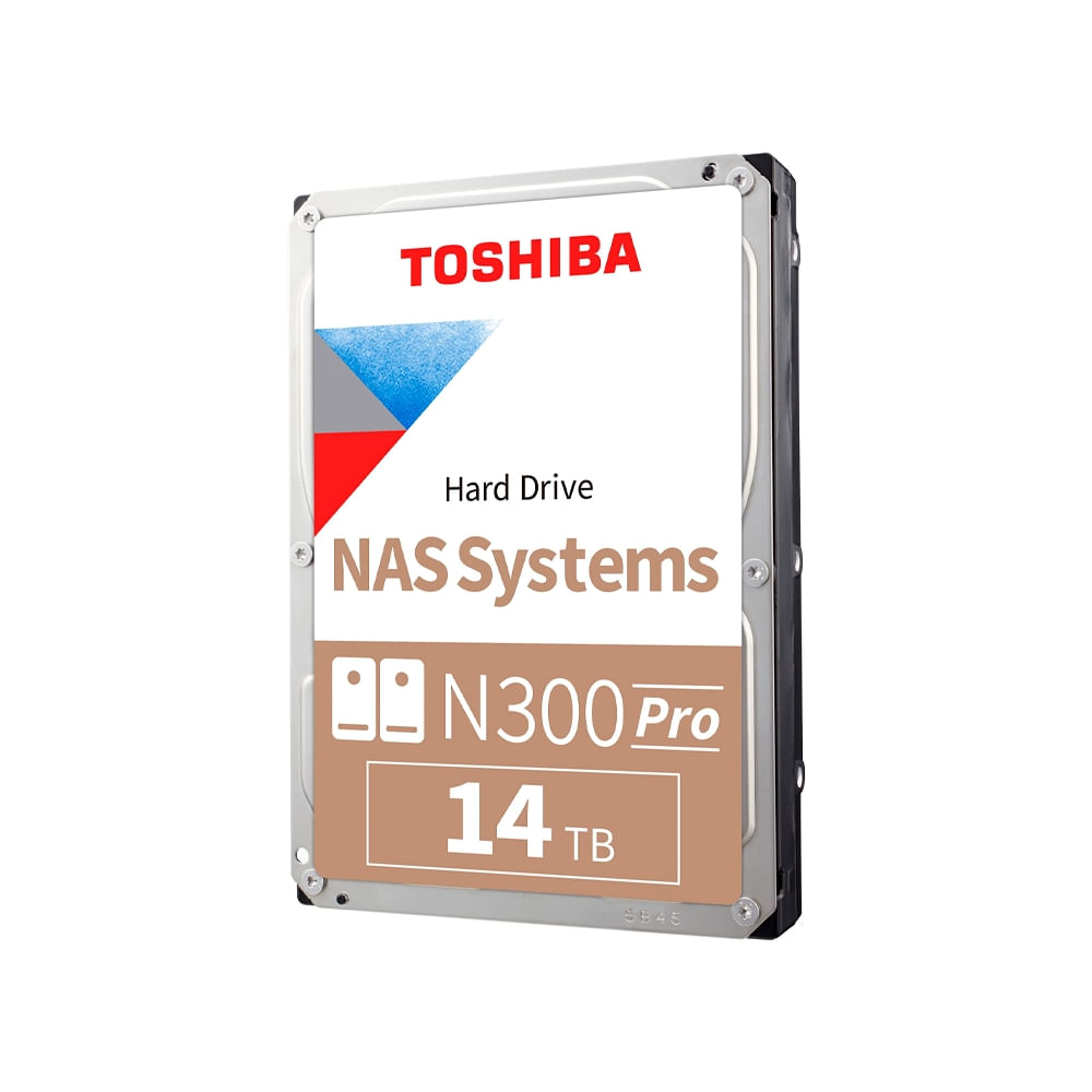Disco Duro Interno Toshiba N300 Pro 14TB 7200rpm para NAS - 281MB/s SATA 3.5"" de Alto Rendimiento