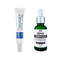 Crema Antiacne Pure Skin + Serum Antiedad Retinol 08