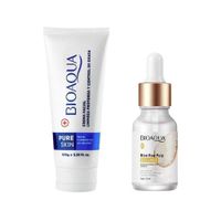Crema Facial Antiacné Pure Skin + Serum Extracto de Arroz