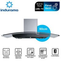 Campana Extractora Tipo Chimenea CEI-90NEVC Inox