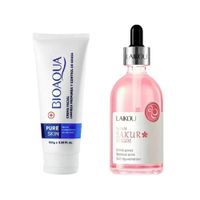 Crema Facial Antiacné Pure Skin + Serum Facial Sakura Japan
