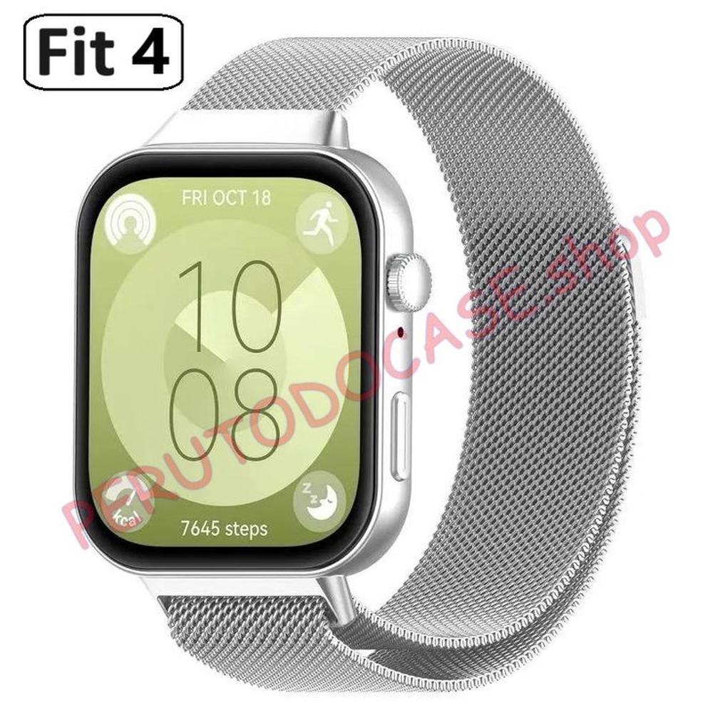 Correa para Huawei Fit 4 Plateado