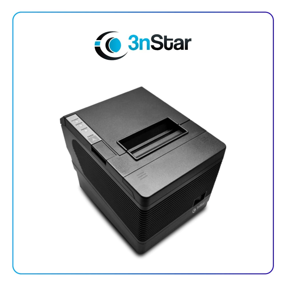 Impresora térmica 3NSTAR RPT008 de 80mm, 260mm/s, USB, RS-232, Ethernet, cortador automático