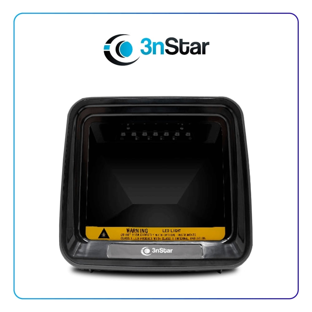 Escáner 3NSTAR 2D/1D Omnidireccional Manos Libres USB - Velocidad 60 fps, Compatible Windows, Mac,