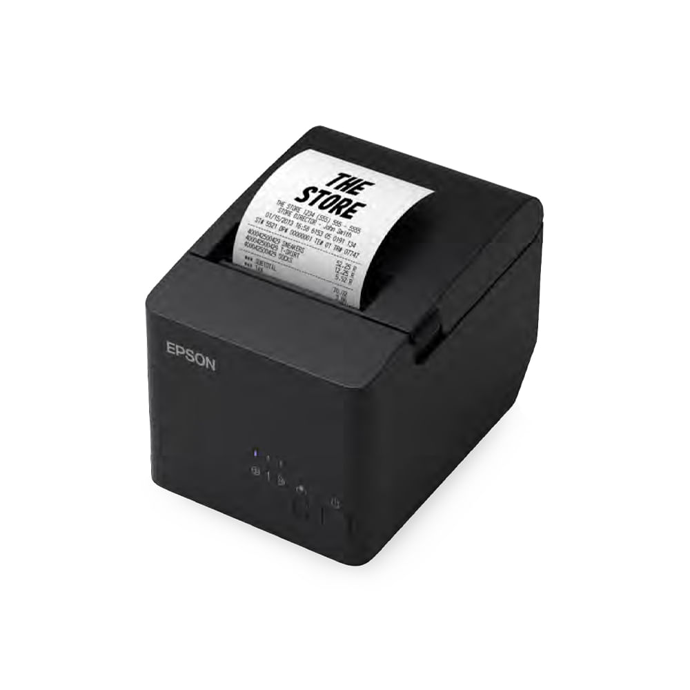Impresora térmica Epson TM-T20III, recibos rápidos y fiable, conexión Ethernet RJ-45, compacta y ef
