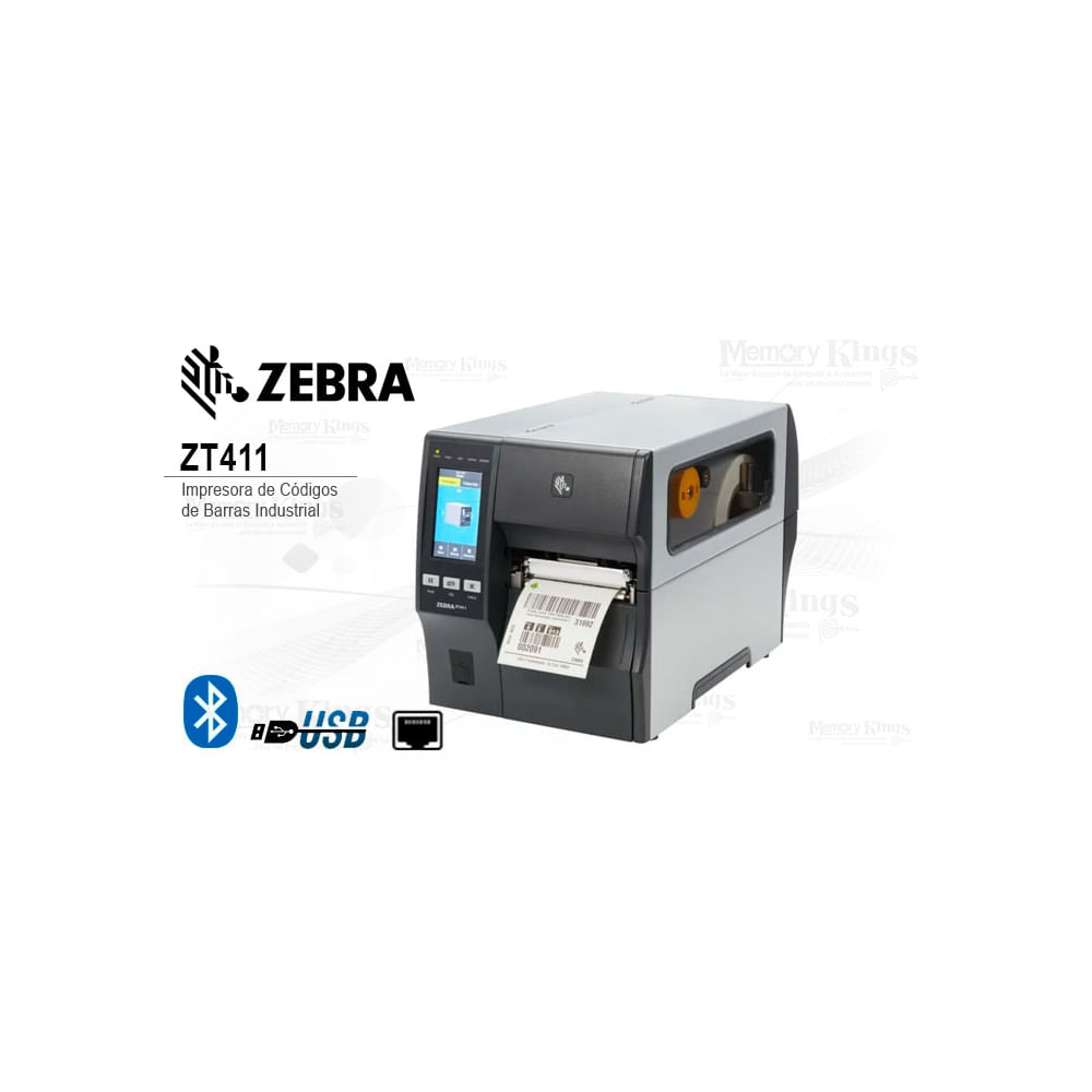 Impresora Zebra ZT411 Industrial de códigos de barras - alta velocidad y durabilidad para negocios