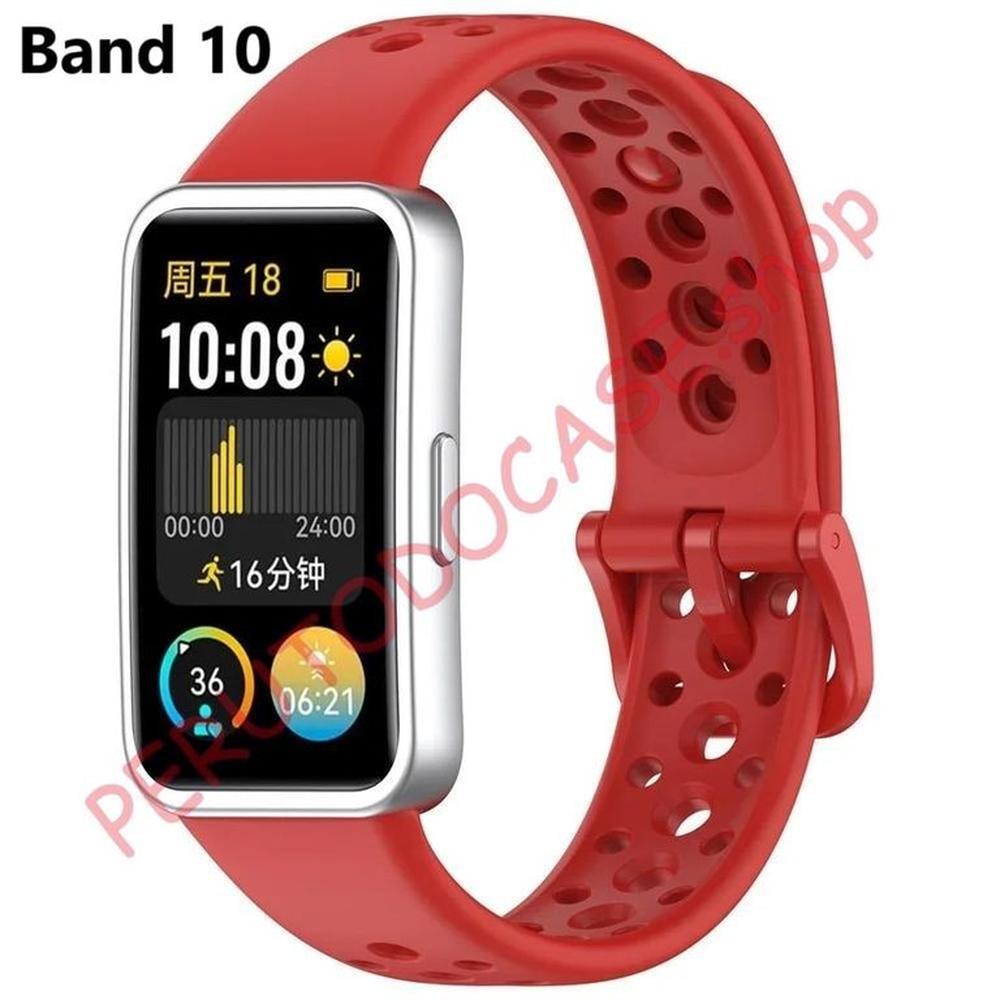 Correa para Huawei Band 10 Silicona Rojo
