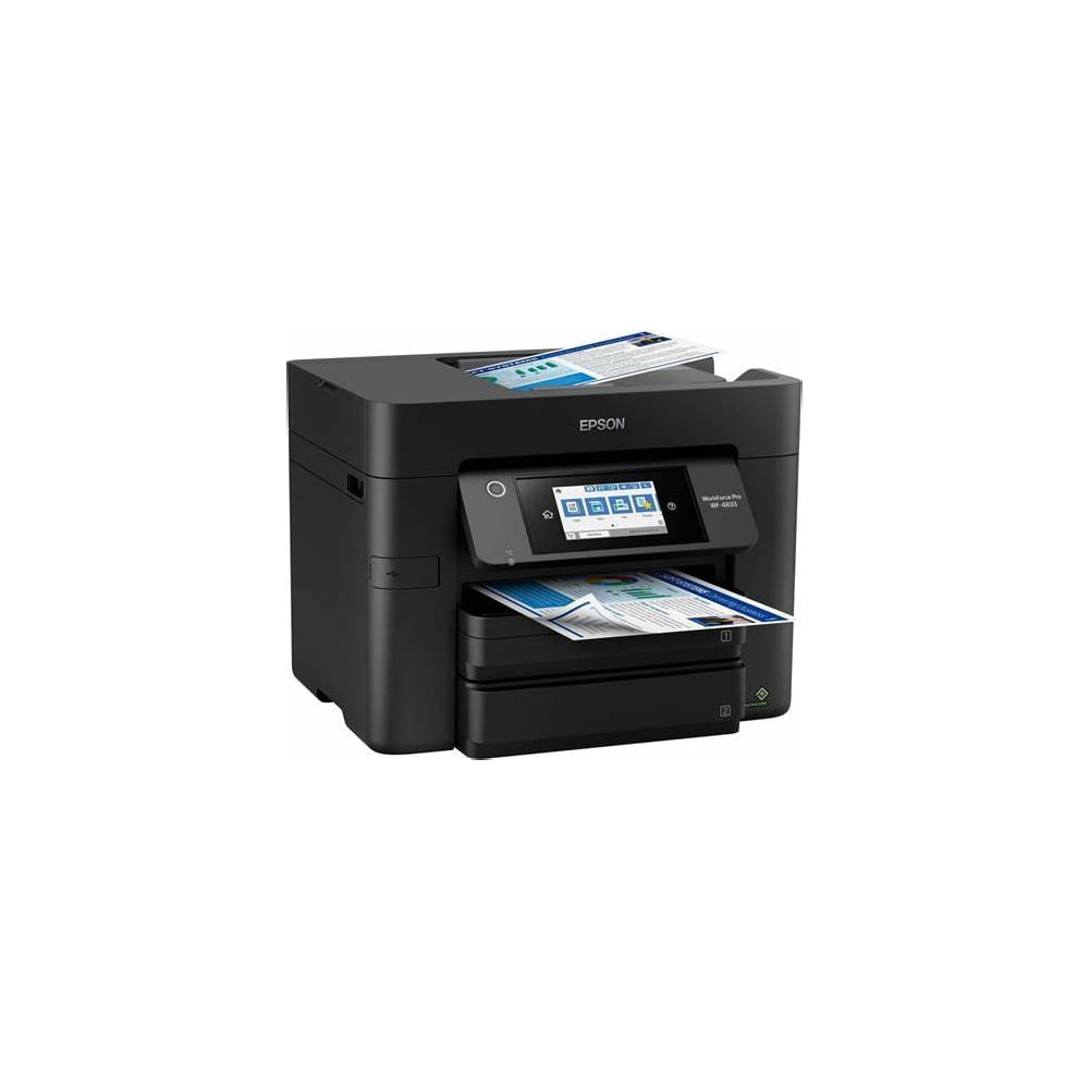 Impresora multifuncional Epson Workforce Pro WF-4833, tinta, 25 ppm, color, Wi-Fi, ADF 50 hojas