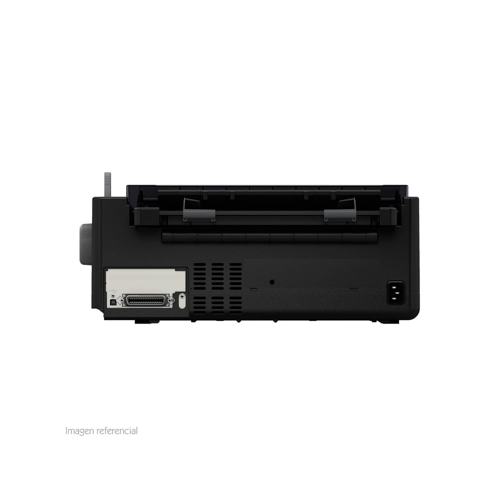Impresora matricial Epson LQ-590II de 24 pines, conexión Paralelo/USB, ideal para oficinas.