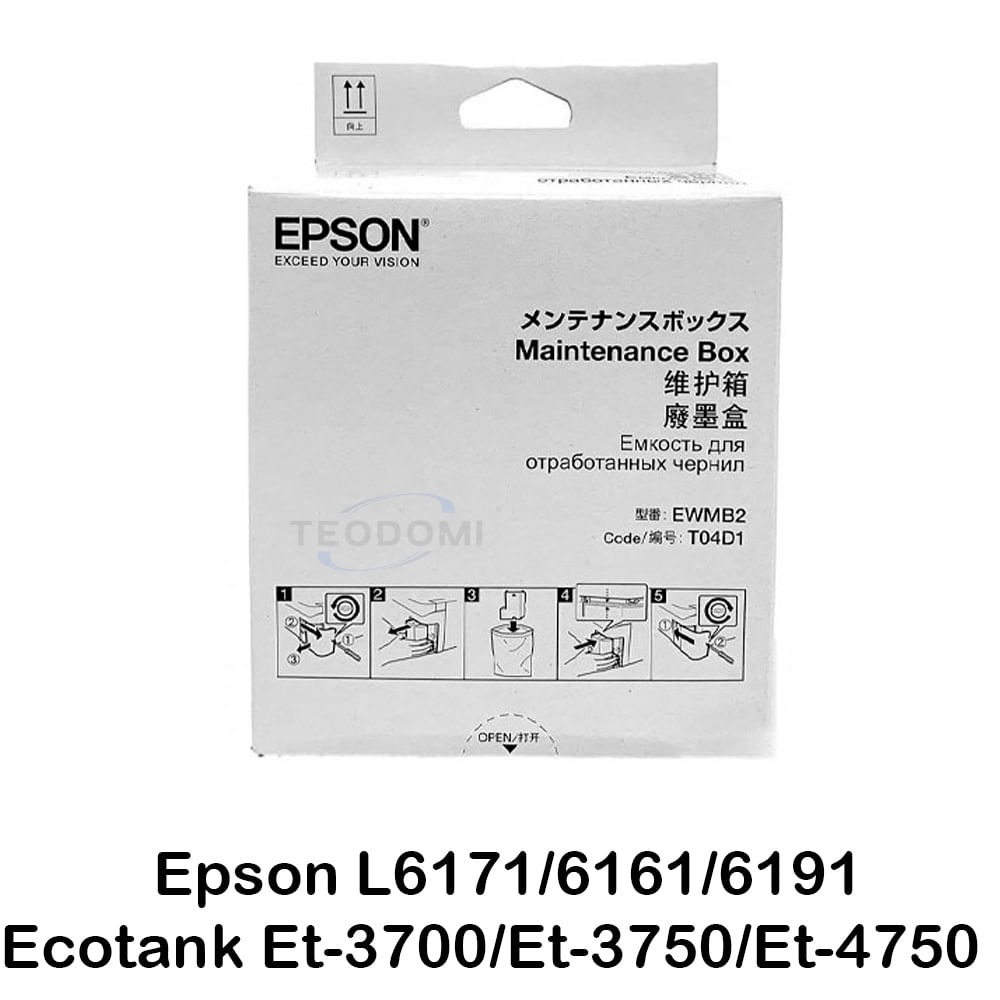 Caja de Mantenimiento Epson T04D100 Original para EcoTank.