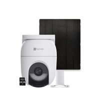 Cámara CB8 LITE 4MP Ezviz Audio Bidireccional Sirena Batería Panel Solar SD 256GB