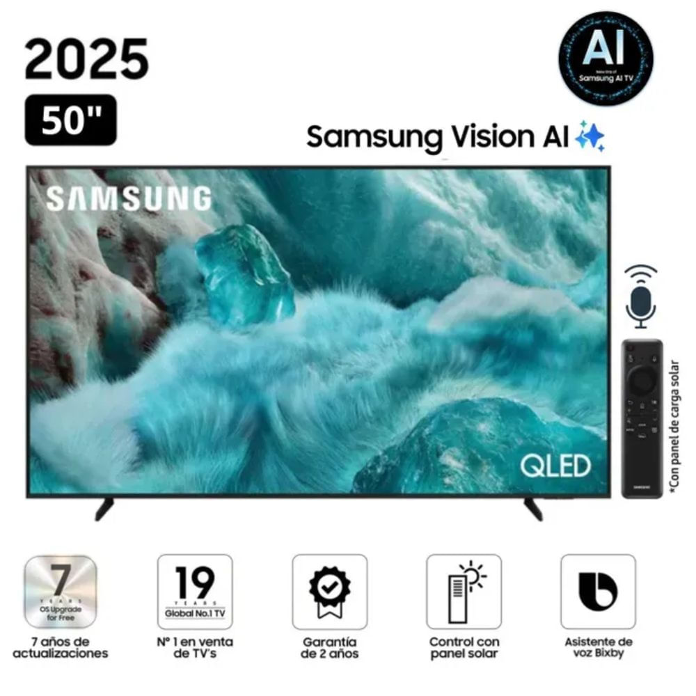 TELEVISOR SAMSUNG QLED 50"" Q7F VISION AI SMART TV (2025)