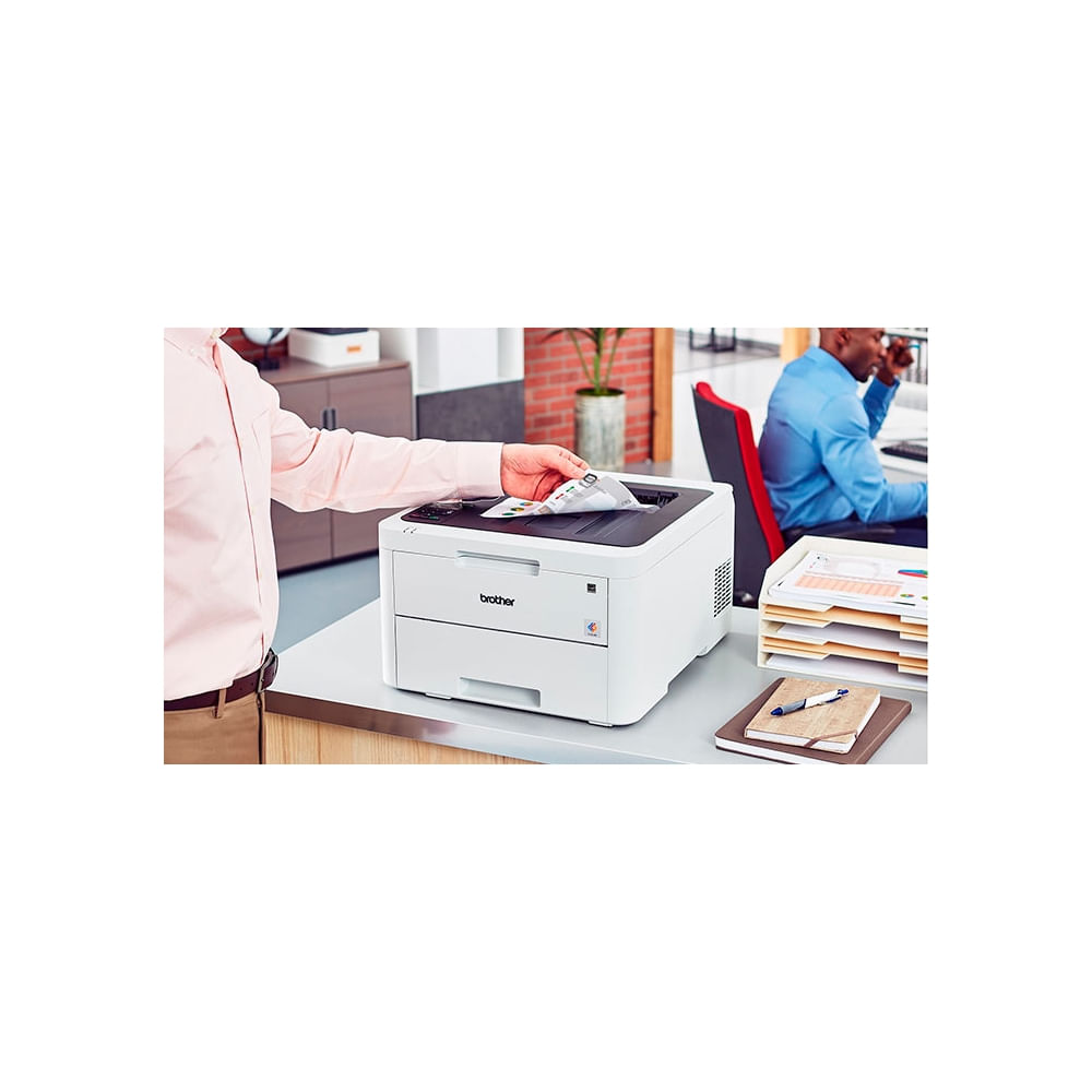 Impresora láser a color Brother HL-L3280CDW, A4, 26/27 PPM, análisis eficiente y conectividad Wi-Fi