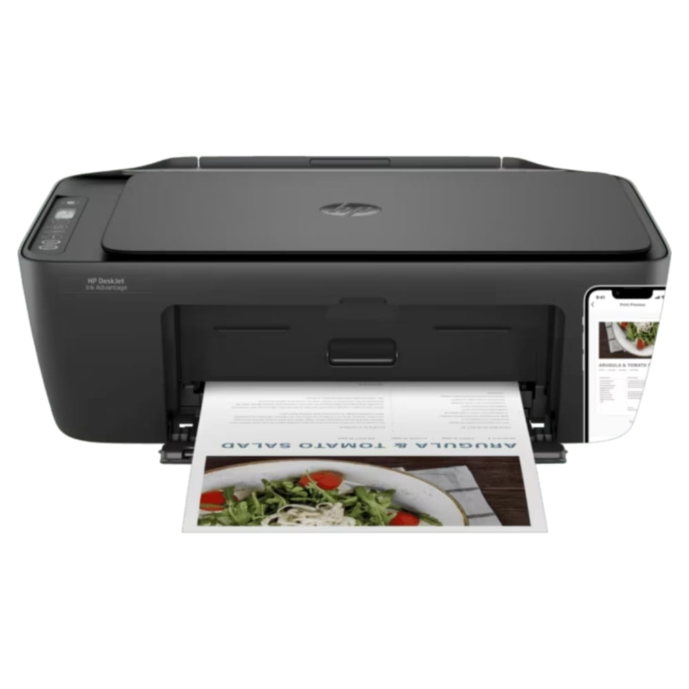 Impresora HP DeskJet IA 2874 All-in-One, WiFi, Compacta, Color Blanco, Ideal para Hogar y Oficina