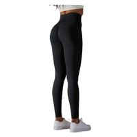 Mallas Deportivas Push Up De Cintura Alta Para Mujer Negro