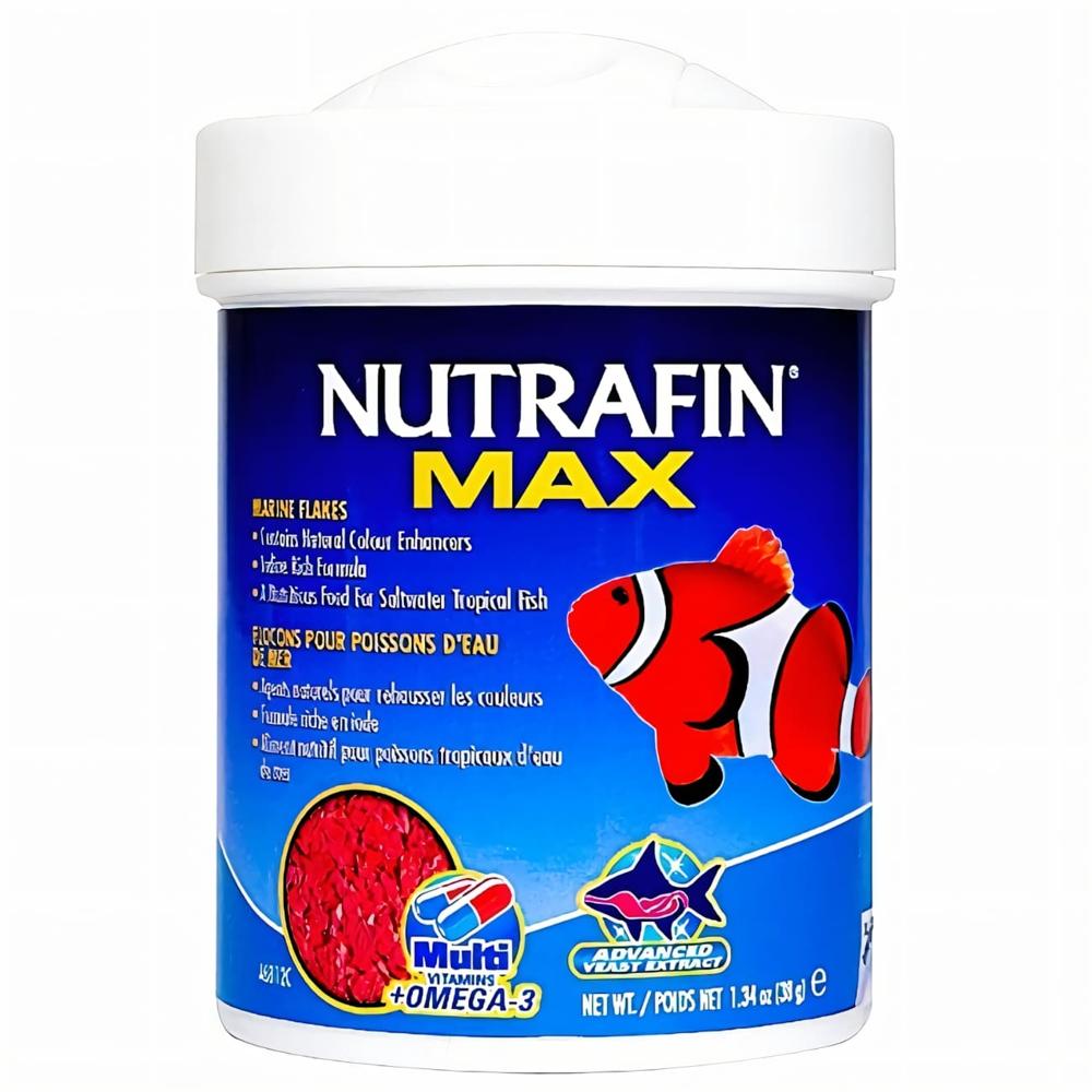 Nutrafin Max Alimento Premiun Peces Marinos Escamas 38 Gr.