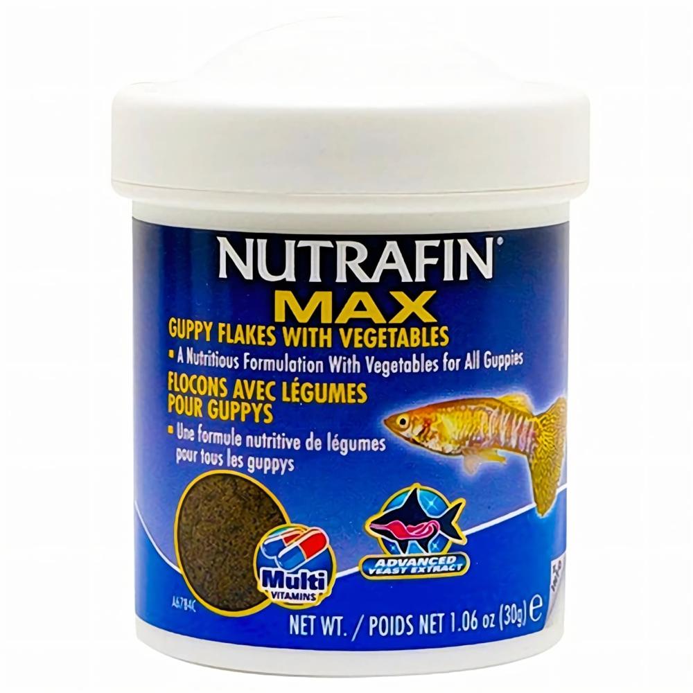 Nutrafin Max Alimento Vegetal Para Peces Guppy 30 Gr.