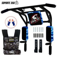 Barra Multifuncional 10 en 1 + Chaleco 20kg + Guantes
