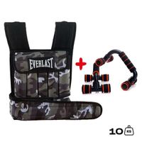 Chaleco10kg Camuflado Crossfit más Push up