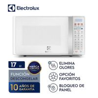 Horno Microondas 17L Blanco Electrolux - EMDO17S2GSRUW