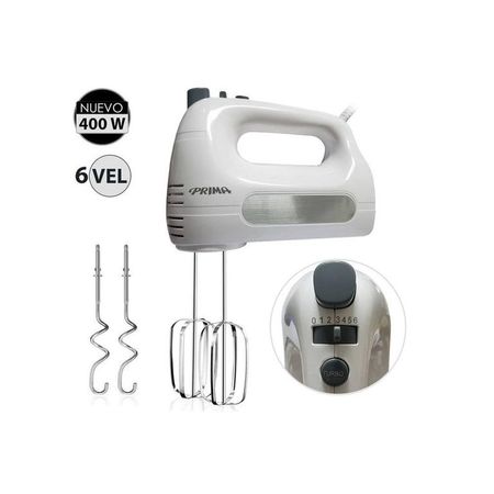 Batidora de Mano 400 Watts 6 Velocidades HM9105E-GSB Blanco