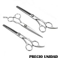 Tijeras barbera profesional peluquería entresaque pulidora.