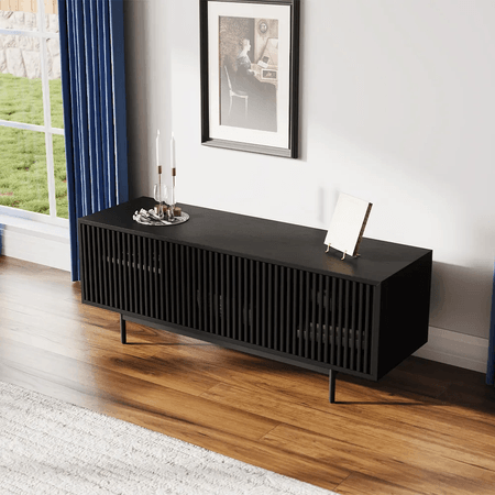 Aparador Mesa de TV Ryu color Negro 3 puertas TU MESITA