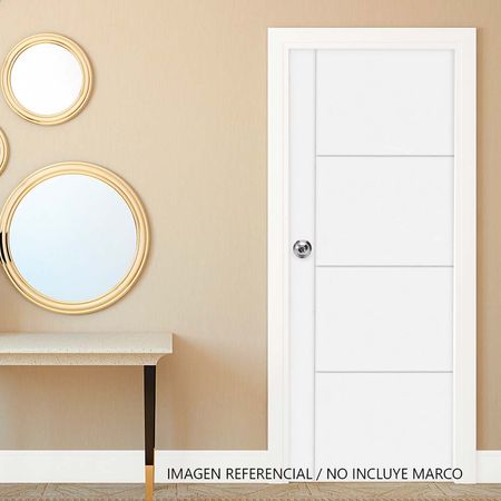 Puerta HDF Blanca Victoria 40x650x2070 Dimfer