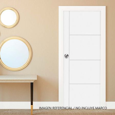 Puerta HDF Blanca Victoria 40x850x2070 Dimfer