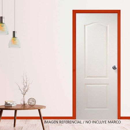 Puerta Contraplacada Dimfer Palace Blanco 40x90x07 Modelo Prestige Text