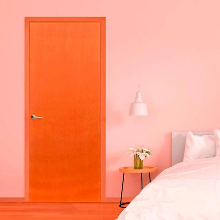 Puerta Contraplacada HDF Liso Natural Dimfer Alina 40x85x07