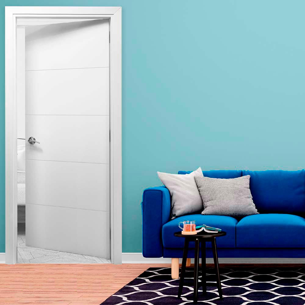 Puerta Hdf Blanca Mediterranea 40x85x207cm Dimfer