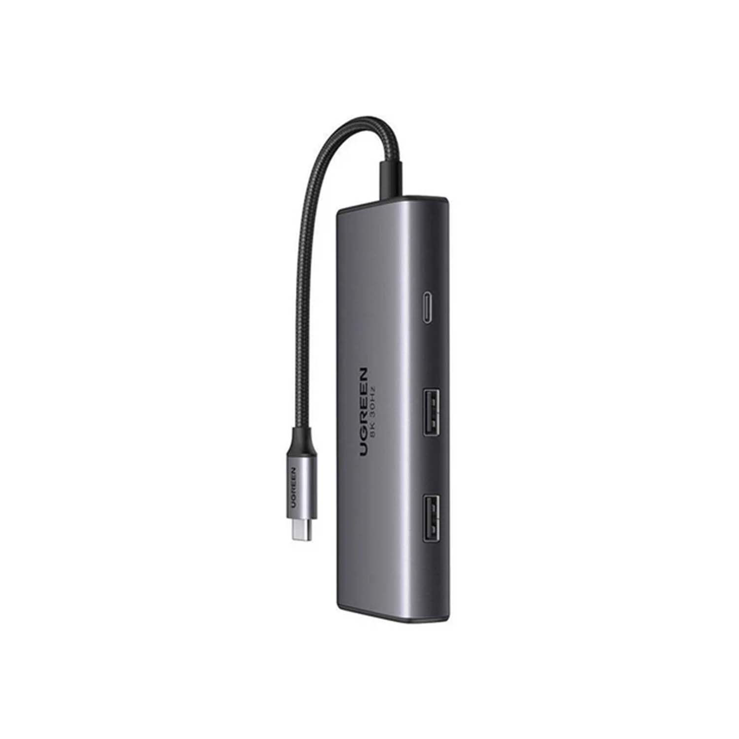 Hub Ugreen Revodok 206 Usb-C 6 In 1 Multifunction Adapter100W Cm498 Grey