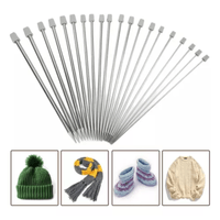 Agujas Punta Para Tejer Largas De 35 Cm Juego 12 Pares