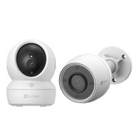 Kit Cámaras Ezviz H6C Full HD - H3C Full HD 360 Audio Doble vía Noche Color