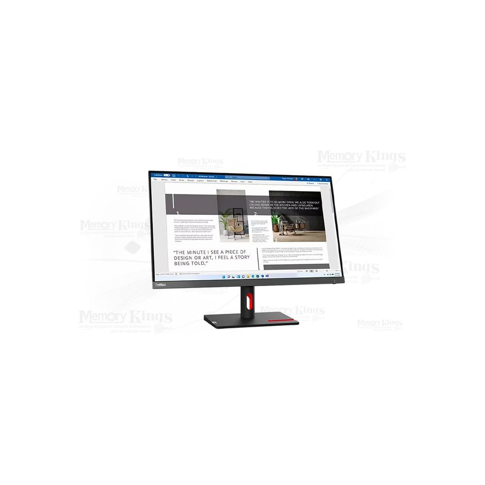 Monitor Lenovo ThinkVision S27i-30 de 27"" FHD IPS, Conectividad HDMI y VGA, Ideal para Oficina y Ga
