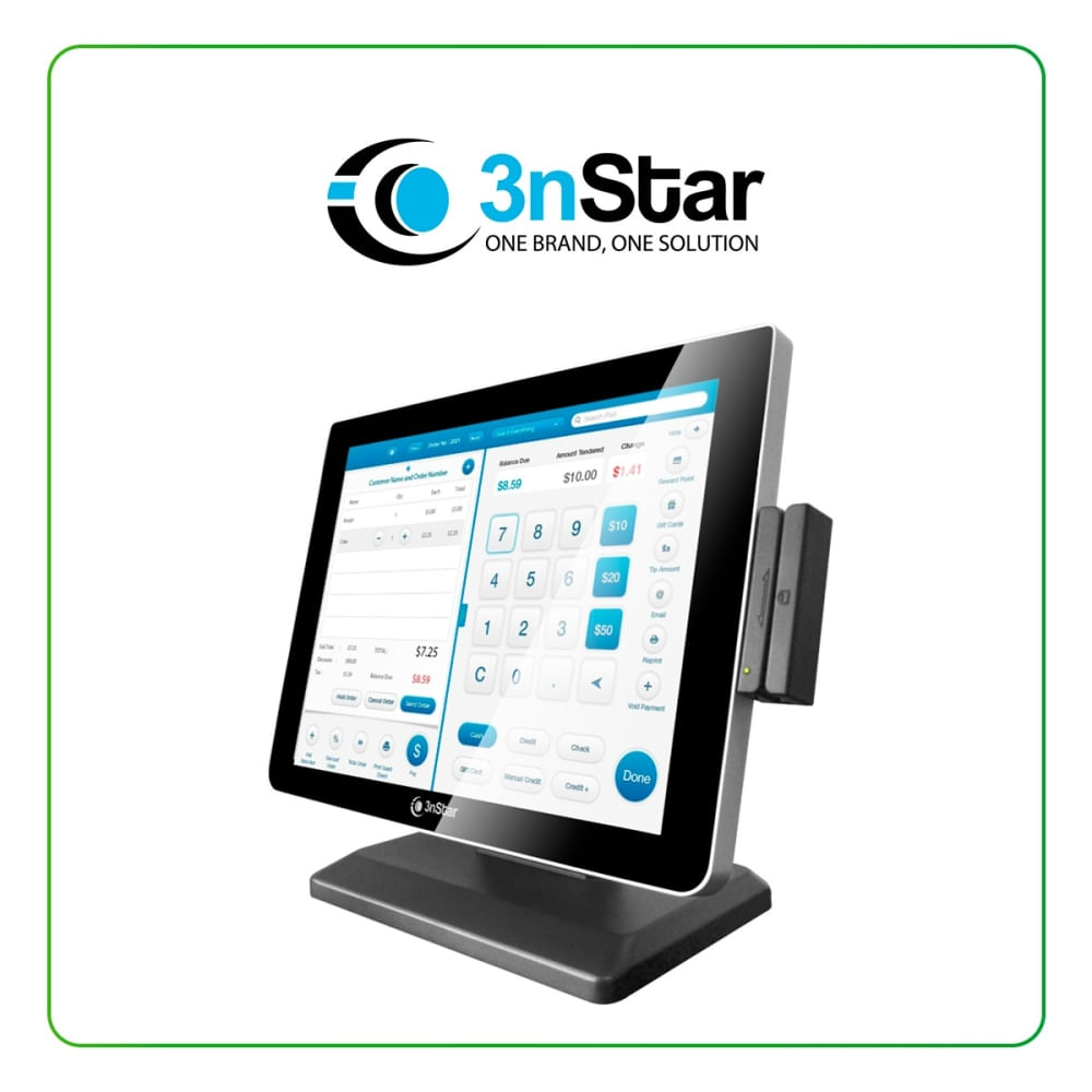 Monitor táctil 15"" 3nStar TCM010VH - LCD capacitivo, 6ms, 10 puntos multi-táctil, HDMI, USB, VGA, n